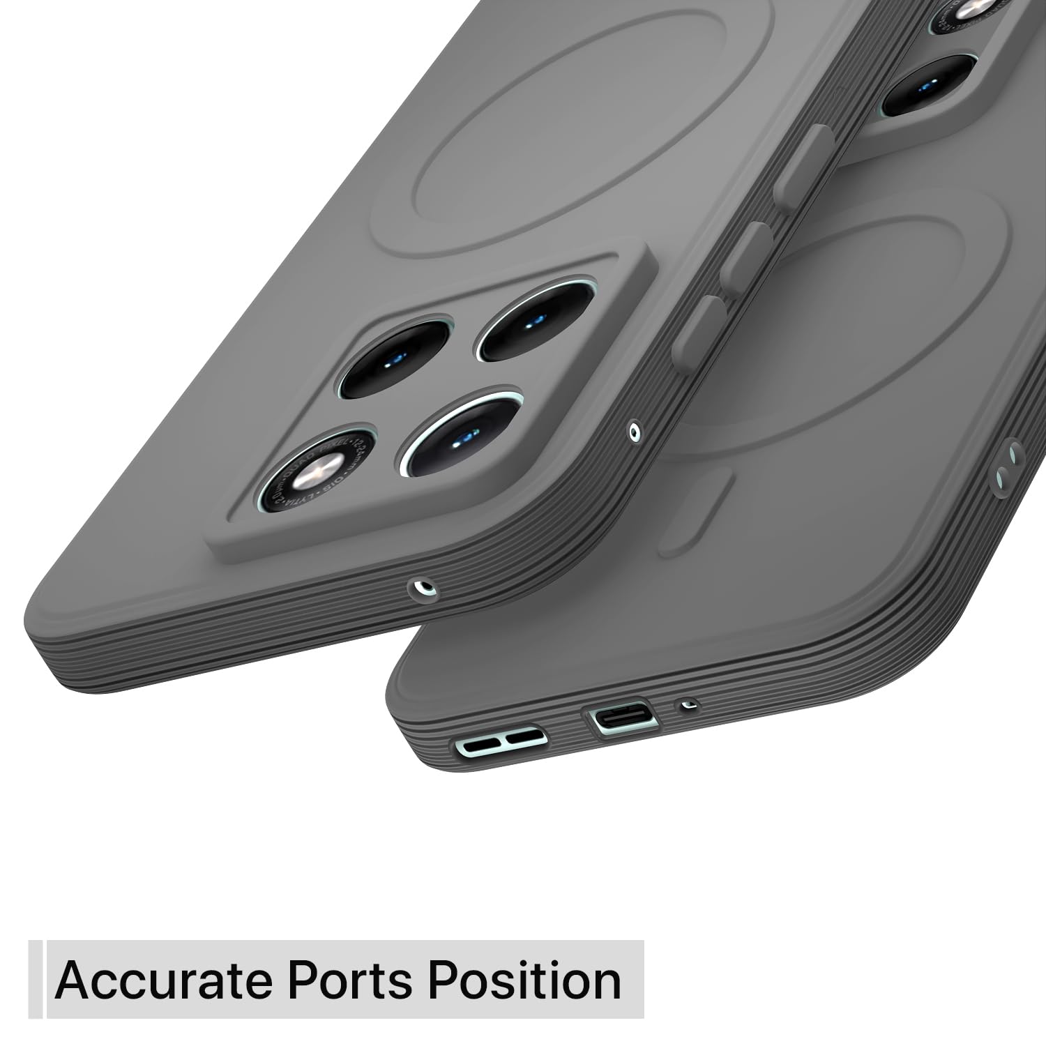 Moto Edge 70 Fusion 5G MagSafe phone cover in grey by Pikkme – photo 4