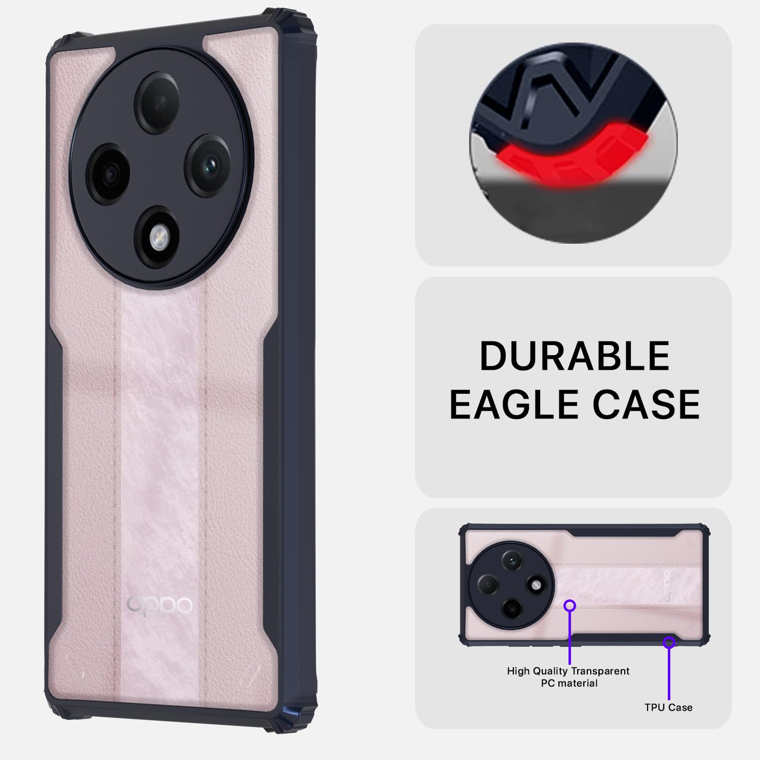 Pikkme blue Clear mobile cover for Oppo F27 Pro Plus 5G – photo 5