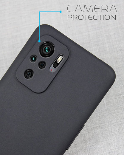 Black Matte phone cover for Redmi Note 10 – Pikkme – photo 2