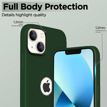 Pikkme iPhone 13 Mini Super Soft Silicone Back Cover (Atrovirens)