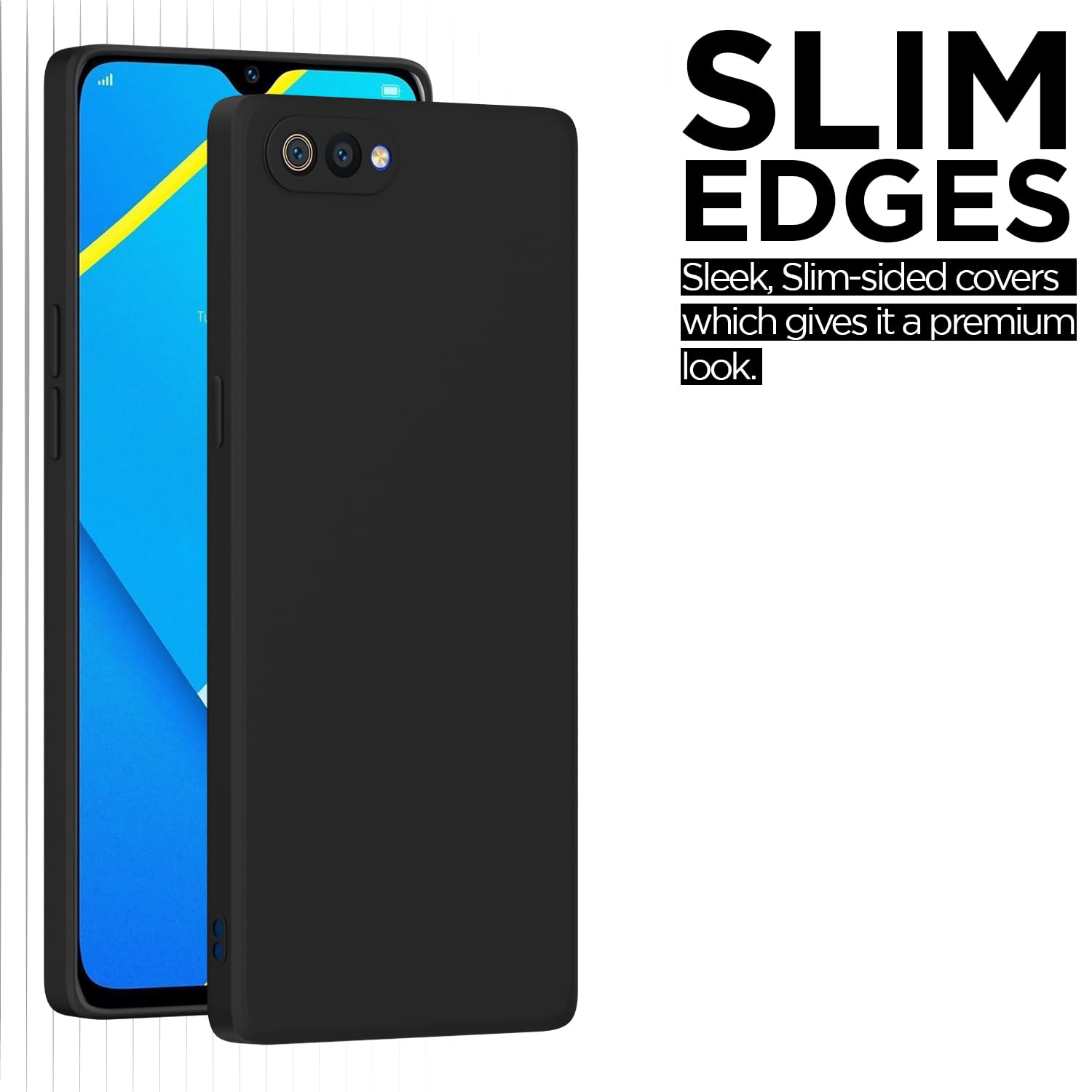 Realme C2 Matte mobile cover in black by Pikkme – photo 6