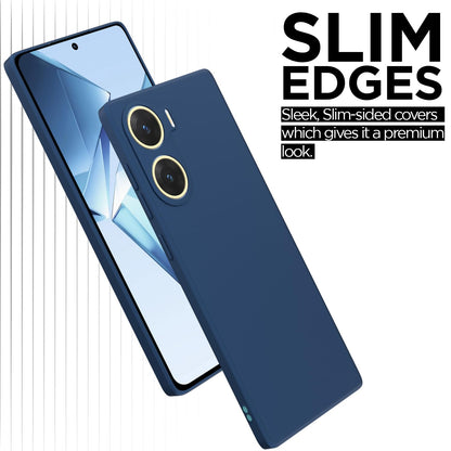 Pikkme blue Matte mobile back cover for Vivo V29e 5G – photo 3