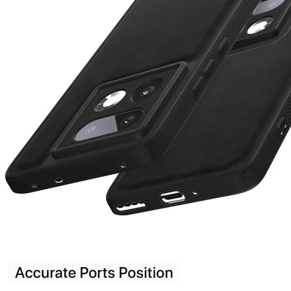 Black Leather mobile cover for Realme 16 Pro Plus 5G – Pikkme – photo 4
