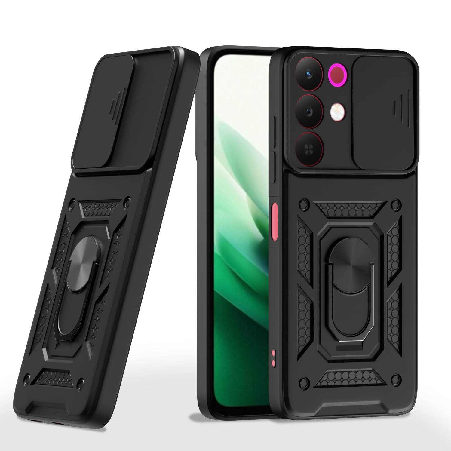 Pikkme black mobile back cover for Realme Narzo 90X 5G/C85 5G/15X 5G/360