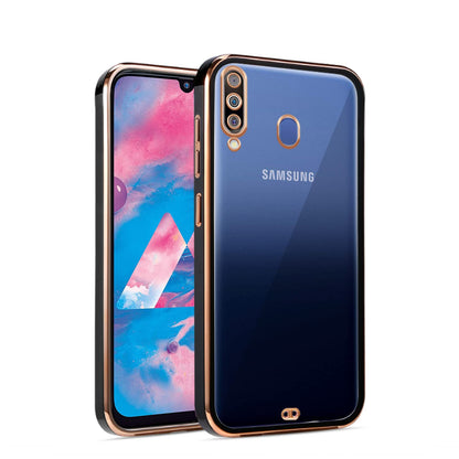 Samsung M30 Chrome mobile back cover in black by Pikkme