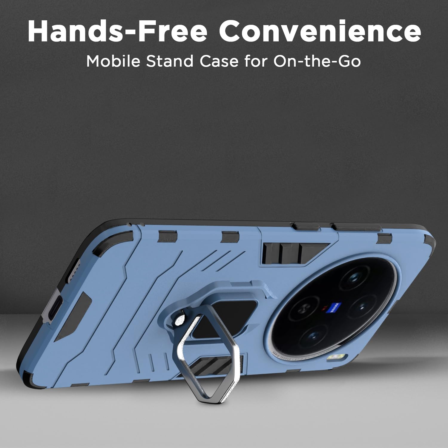 Pikkme blue D5 Tough Armor mobile cover for Vivo X100 5G – photo 5