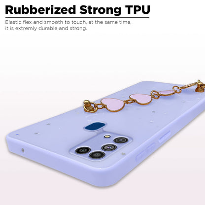 Pikkme Samsung Galaxy M31 / M31 Prime / F41 Chain Back Cover (Purple)