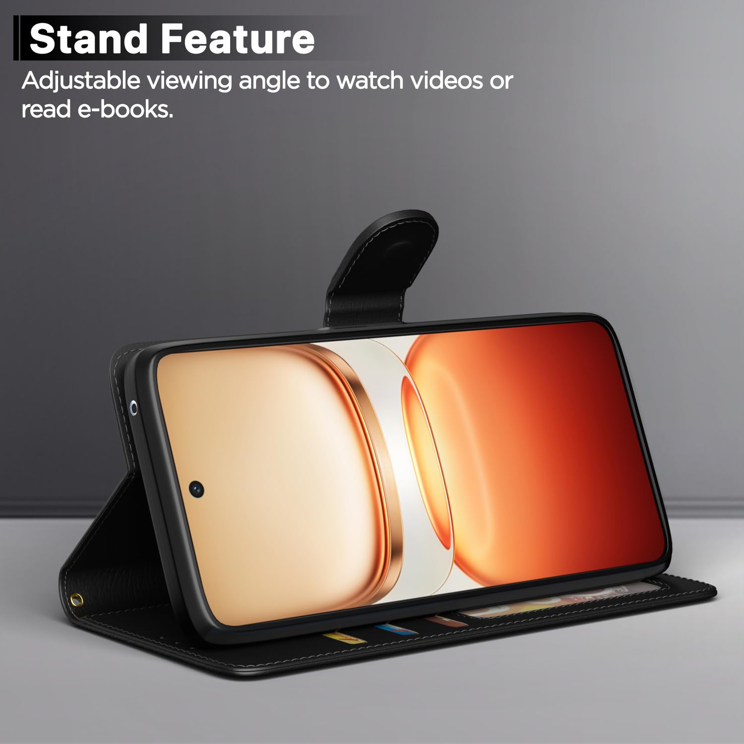 Pikkme Vivo T4 5G / iQoo Z10 5G Vintage Flip Cover (Black)