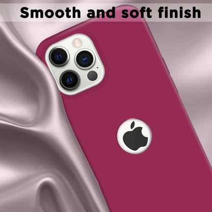 Pikkme iPhone 13 Pro Soft Silicone rose red back cover – photo 8