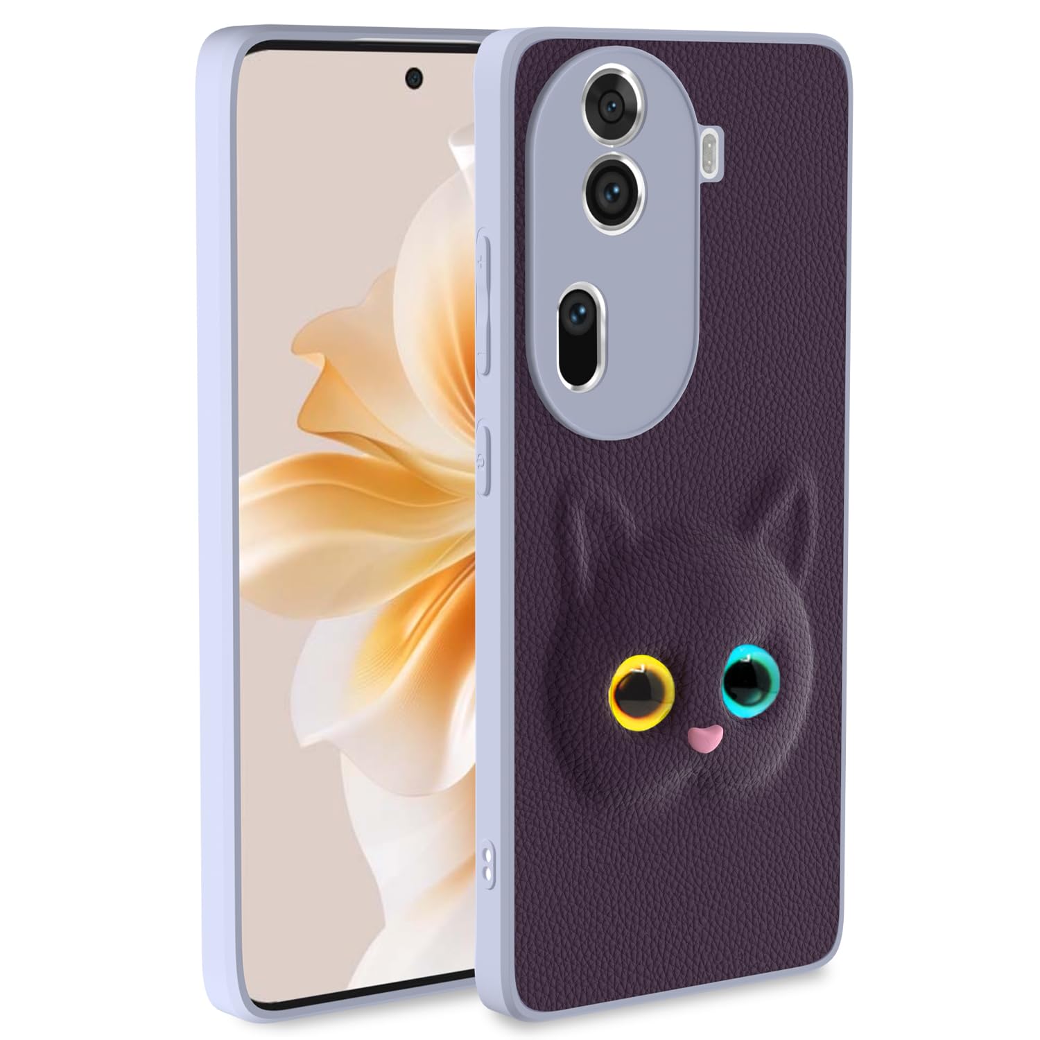 Pikkme Oppo Reno 11 Pro 5G Kitty Back Cover (Purple)