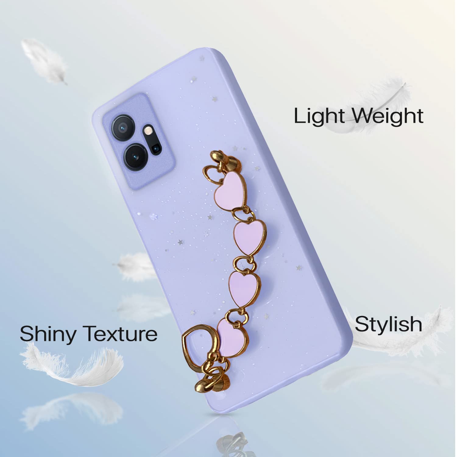Pikkme purple Chain back cover for Vivo T1/Y75/iQOO Z6 5G – photo 5