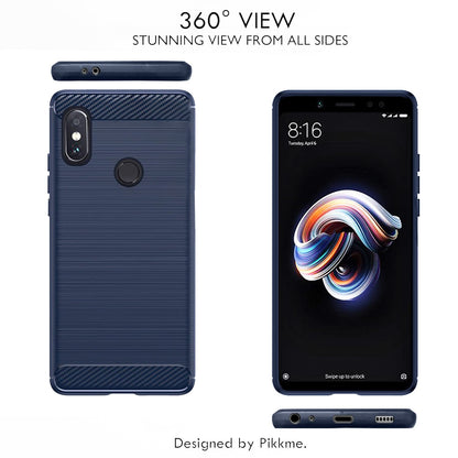 Pikkme blue Hybrid mobile cover for Redmi Note 5 Pro – photo 2