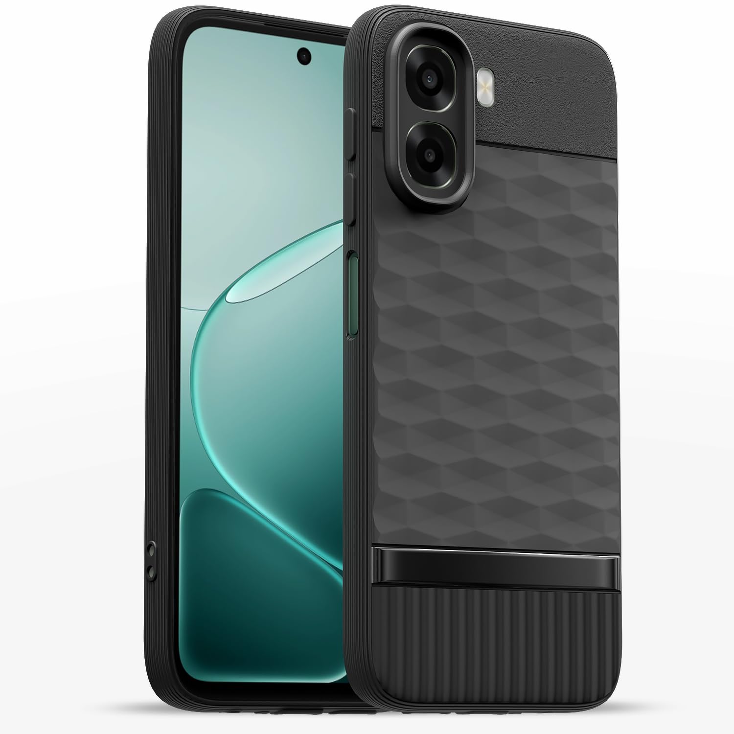 Pikkme black back cover for Oppo A6X 5G