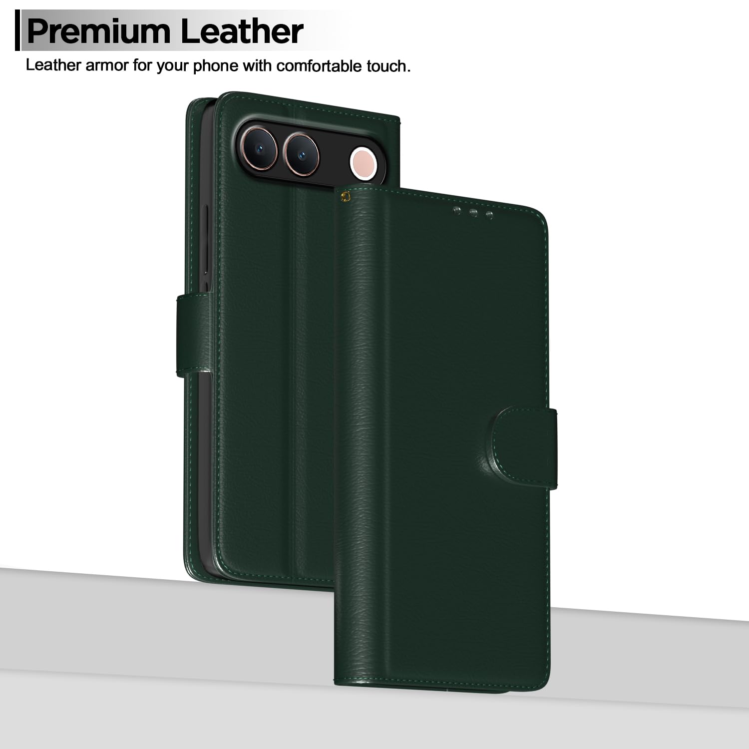 Pikkme Vivo S2 5G green flip cover – photo 2