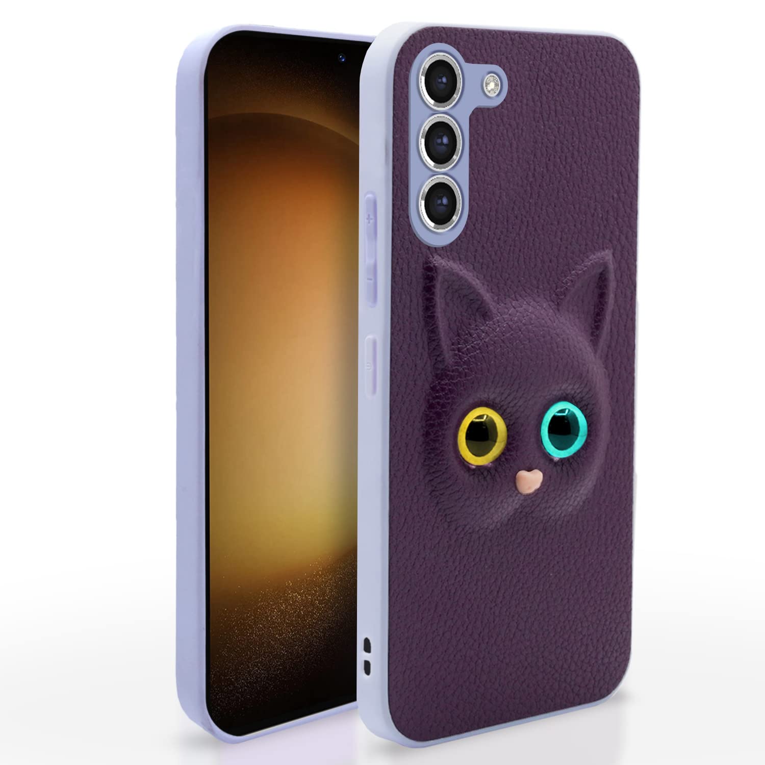 Purple Samsung Galaxy S23 5G Kitty Back Cover – Stylish and Protective Back Cover