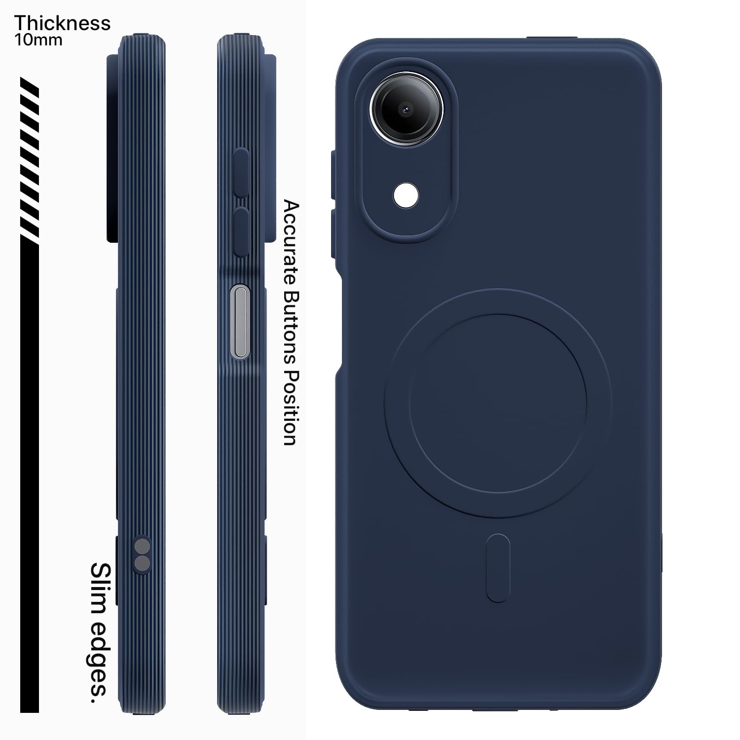 Pikkme blue MagSafe phone cover for Vivo T5e – photo 3