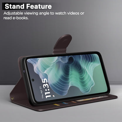 Pikkme Moto G35 5G coffee flip cover – photo 3
