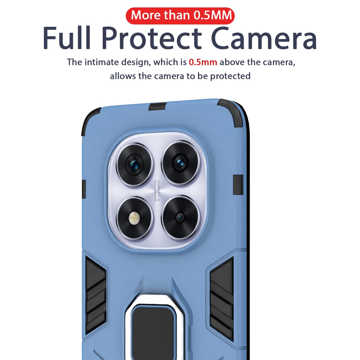 Redmi Note 14 Pro 5G mobile back cover in blue by Pikkme – photo 7
