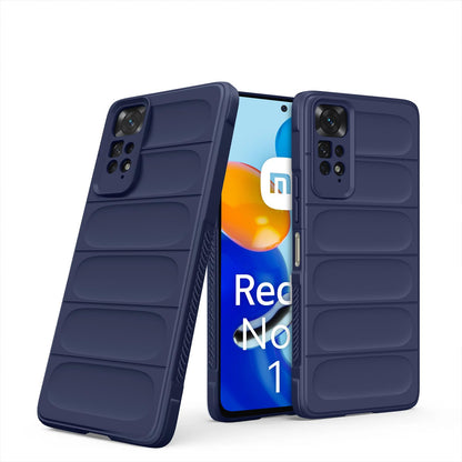 Pikkme Redmi Note 11 4G/Note 11S Liquid Silicone blue mobile back cover