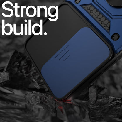 Pikkme Vivo T4 Ultra 5G D10 Tough Armor Back Cover (Blue)