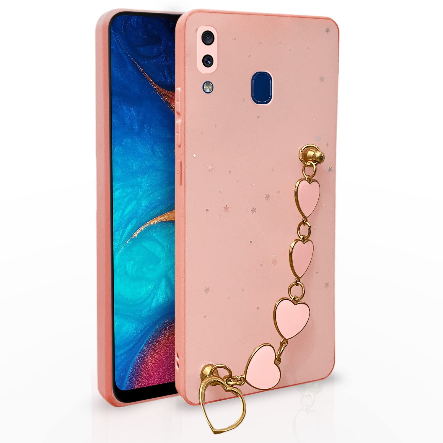Samsung A30/A20/M10s back cover in pink by Pikkme