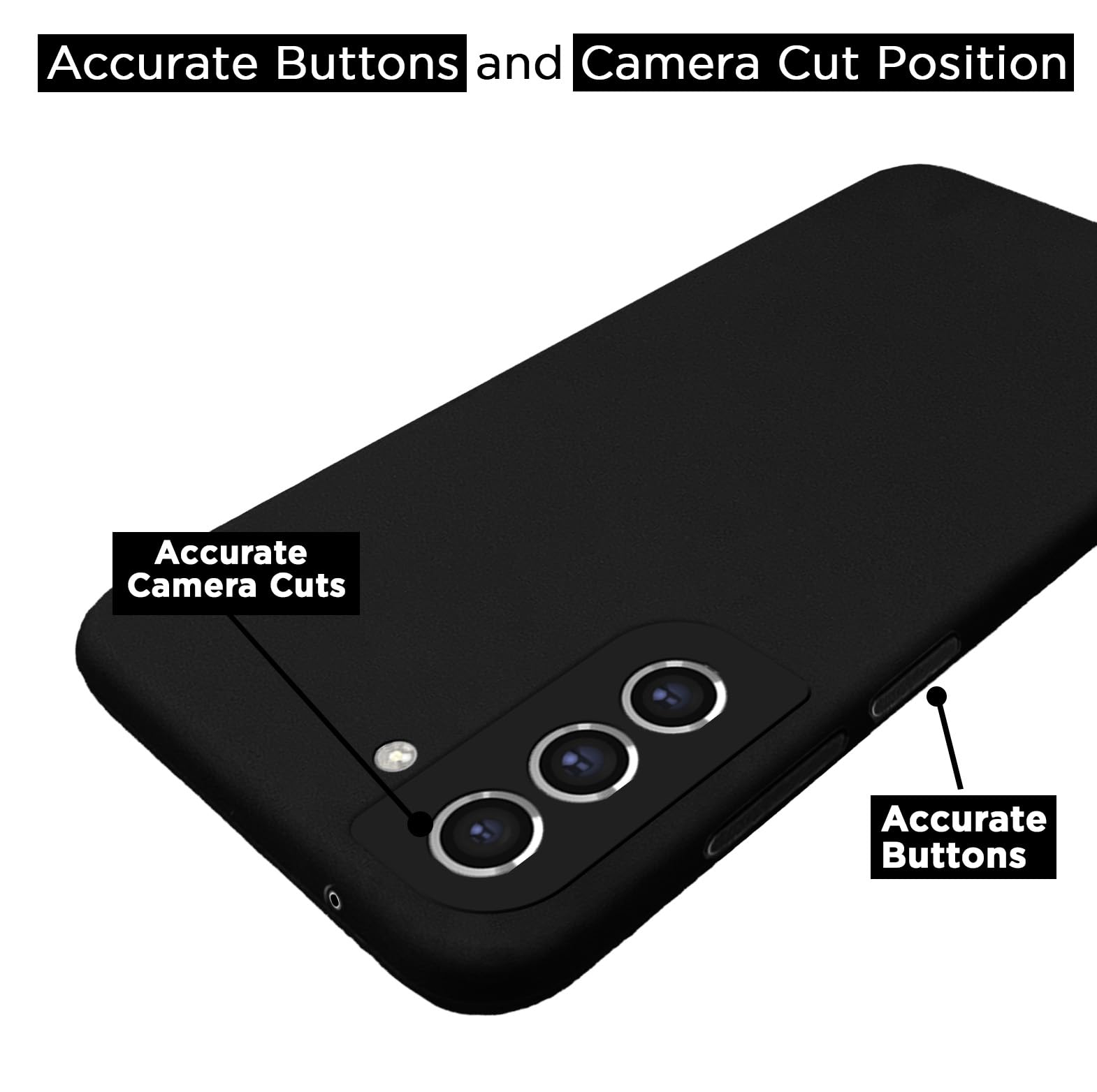 Pikkme black Liquid Silicone mobile back cover for Samsung S21 FE 5G – photo 4