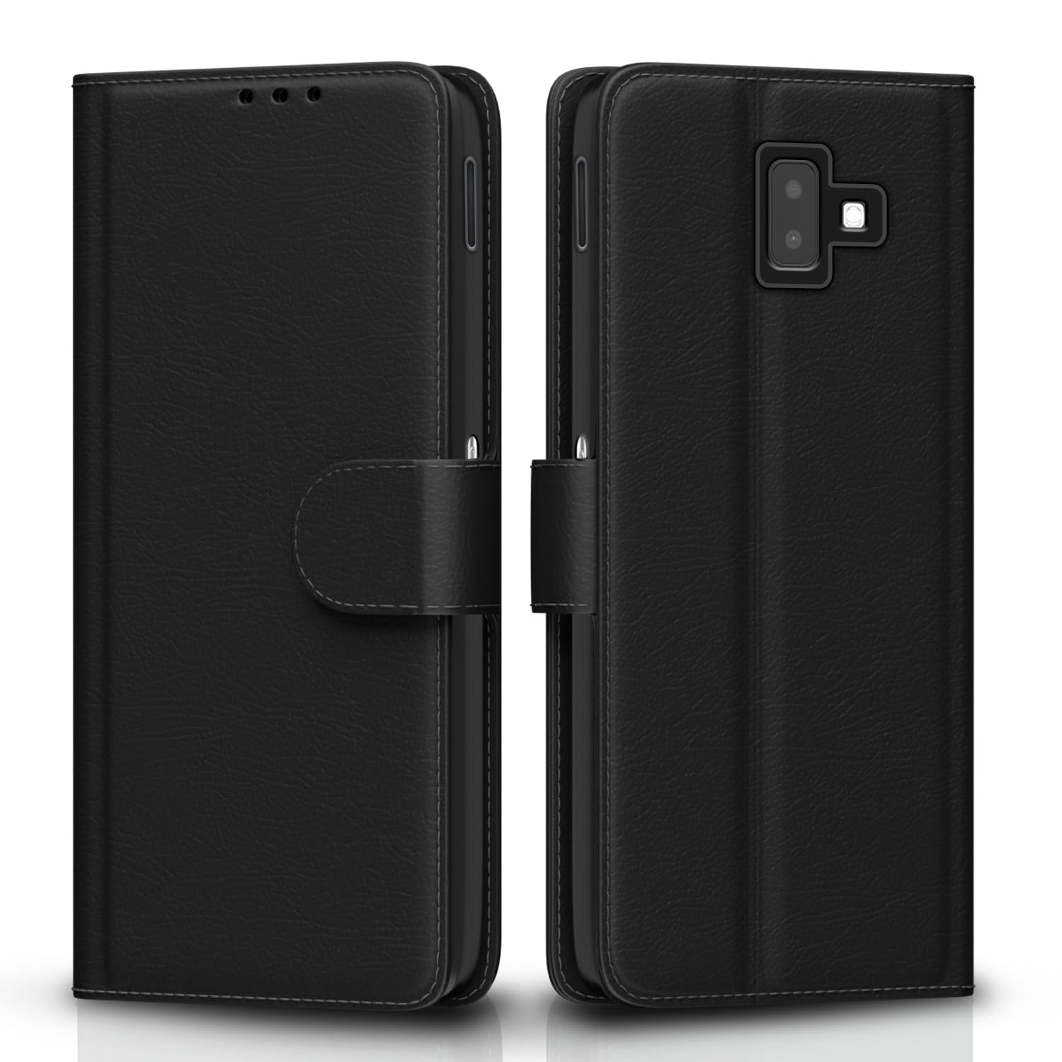 Pikkme Samsung J6 Plus Wallet black flip cover