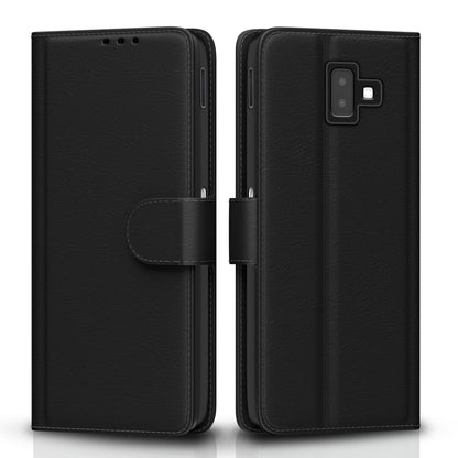 Pikkme Samsung J6 Plus Wallet black flip cover