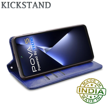 Pikkme blue Magnetic flip cover for Tecno Pova 5/Pova 5 Pro 5G – photo 3
