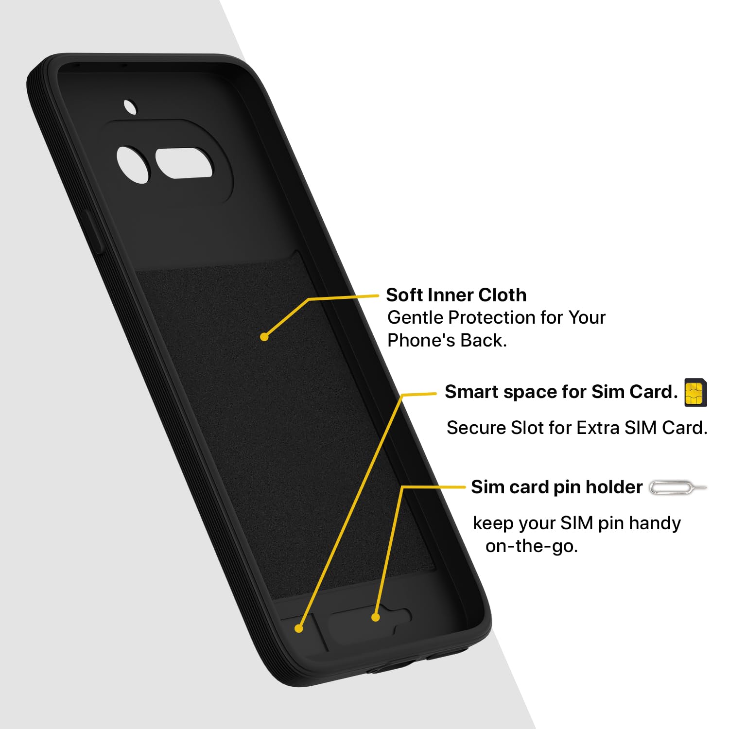 Nothing Phone 4a 5G phone cover in black by Pikkme – photo 6