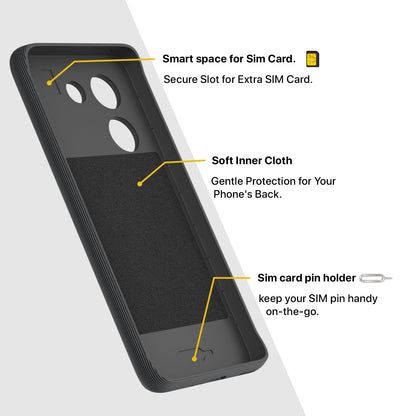 Pikkme Vivo T3 Pro 5G / iQOO Z9s Pro 5G Gencase Back Cover (Grey)