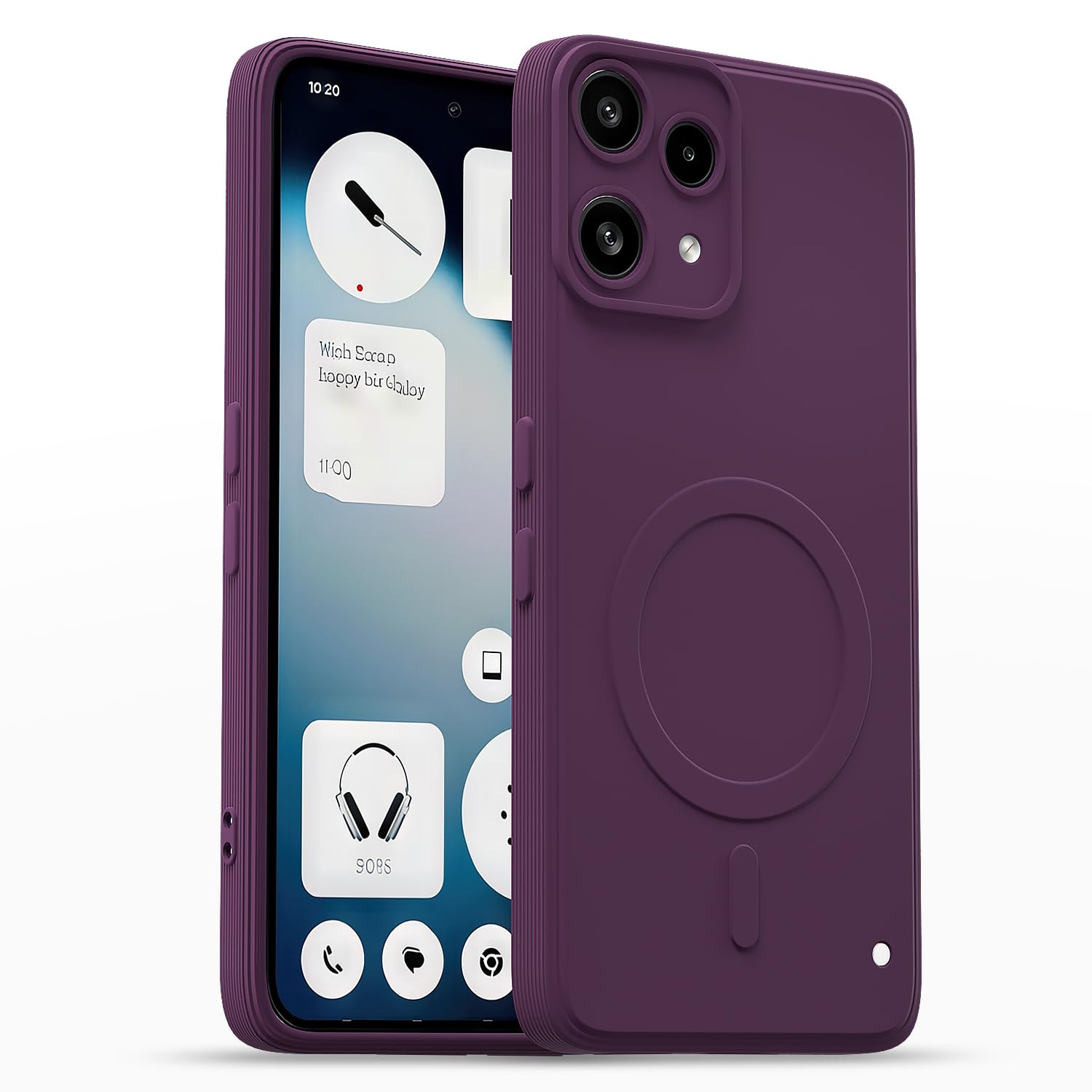 Nothing Phone 3a Lite 5G mobile back cover in purple by Pikkme