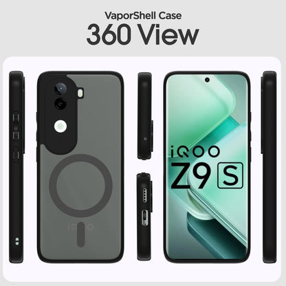 Black smoke mag-safe mobile back cover for Vivo V40e/iQOO Z9s 5G – Pikkme – photo 2