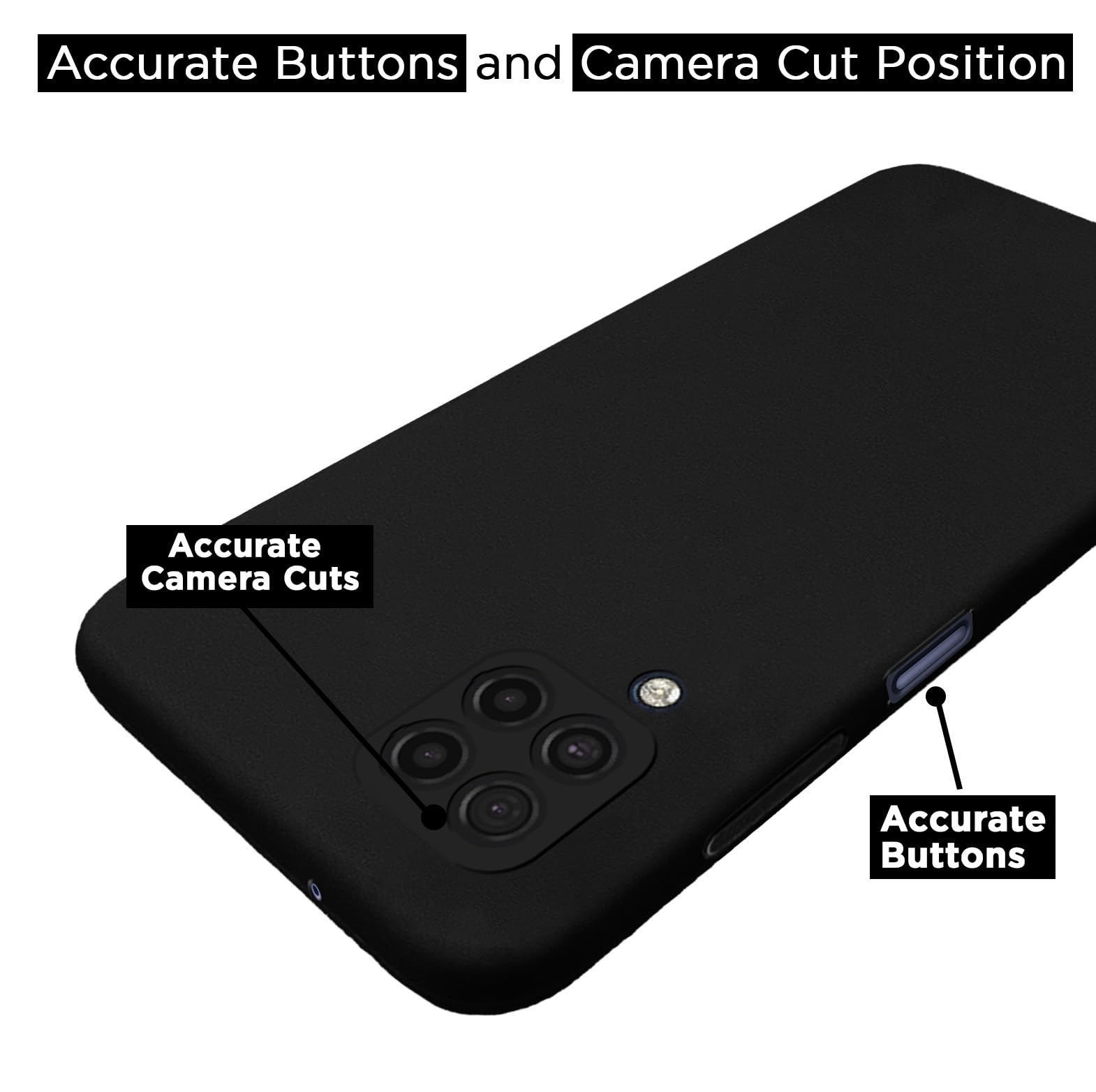 Pikkme black Liquid Silicone mobile back cover for Samsung M32 4G/M32 Prime/F22 4G – photo 4