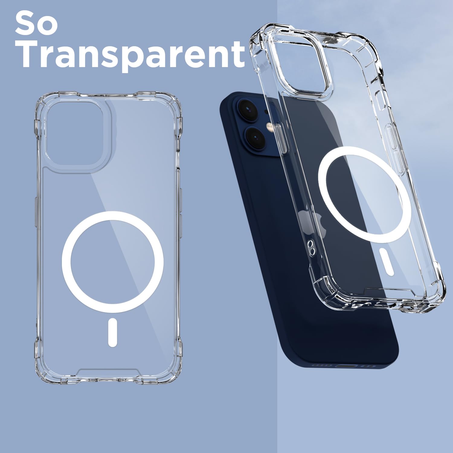 iPhone 12 Mini mobile cover in transparent mag-safe by Pikkme – photo 2