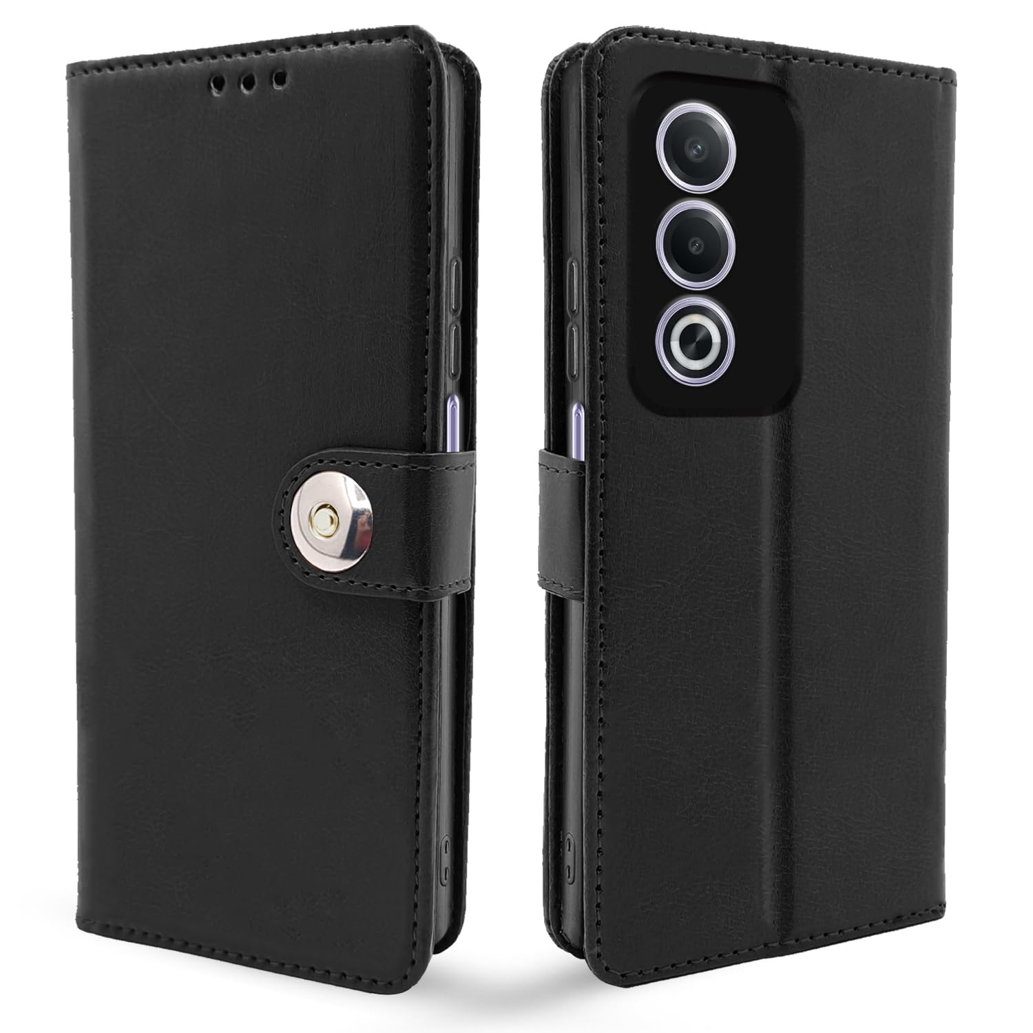  Oppo A3 Pro 5G Button Flip Cover -Black