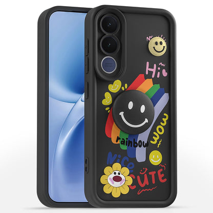 Vivo V70 FE 5G Soft Silicone mobile cover in black by Pikkme