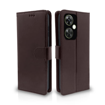 Pikkme OnePlus Nord Ce 3 Lite 5G Vintage Flip Cover | Coffee