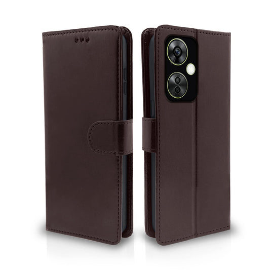 Pikkme OnePlus Nord Ce 3 Lite 5G Vintage Flip Cover | Coffee