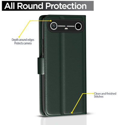 Pikkme Tecno Pova green mobile flip cover – photo 4
