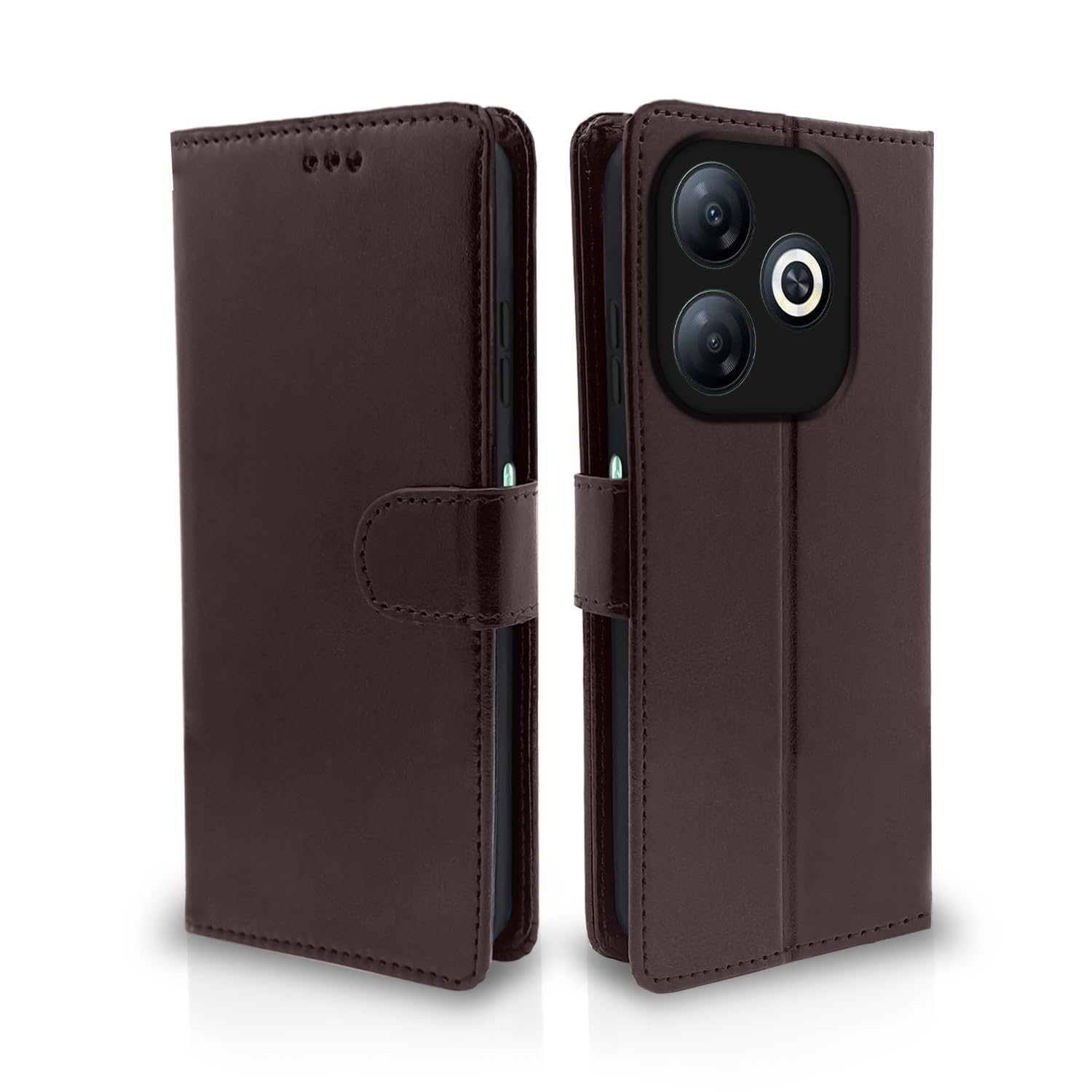 Pikkme coffee Wallet wallet flip cover for Infinix Smart 8