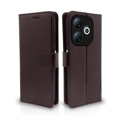 Pikkme coffee Wallet wallet flip cover for Infinix Smart 8
