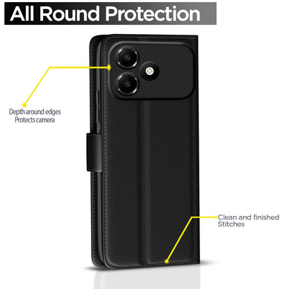 Oppo A6c wallet flip cover in black by Pikkme – photo 4