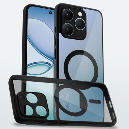 Black mag-safe mobile cover for Realme 15T/Narzo 90 5G – Pikkme