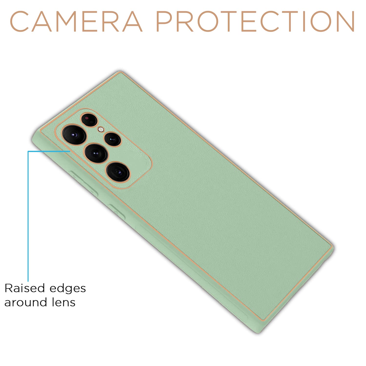 Samsung S22 Ultra 5G Chrome phone cover in green by Pikkme – photo 5