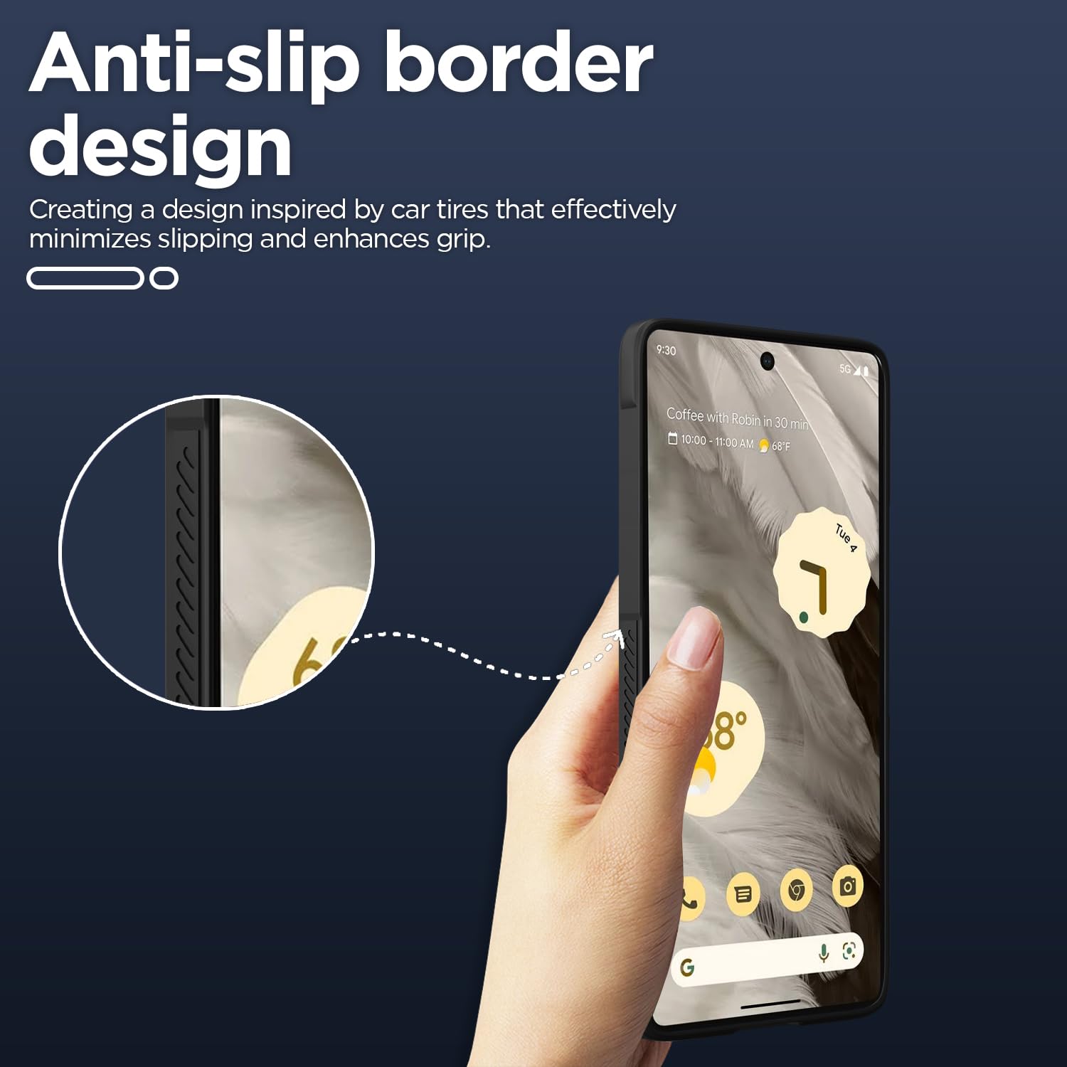 Pikkme black phone cover for Google Pixel 7 – photo 4