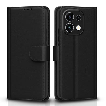Black wallet flip cover for Oppo Reno 16c 5G – Pikkme