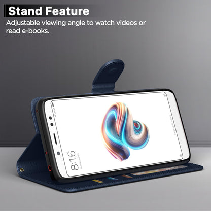 Pikkme Redmi Note 5 Wallet blue mobile flip cover – photo 3