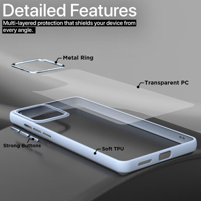 Pikkme Vivo V23 Camring Back Cover (Blue)