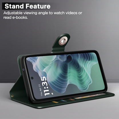 Moto G35 5G wallet flip cover in green by Pikkme – photo 3